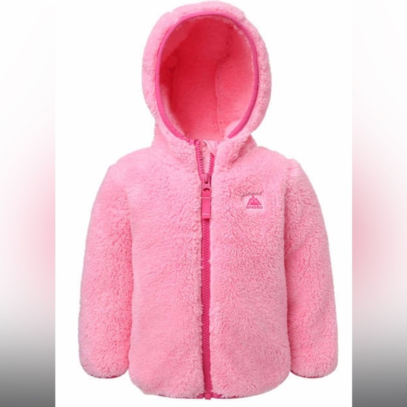 Kids Baby Girl Jacket Snozu Infant 2-piece Sz 18 Mos, 24 Mos Fleece Set Pink NWT - Picture 5 of 7